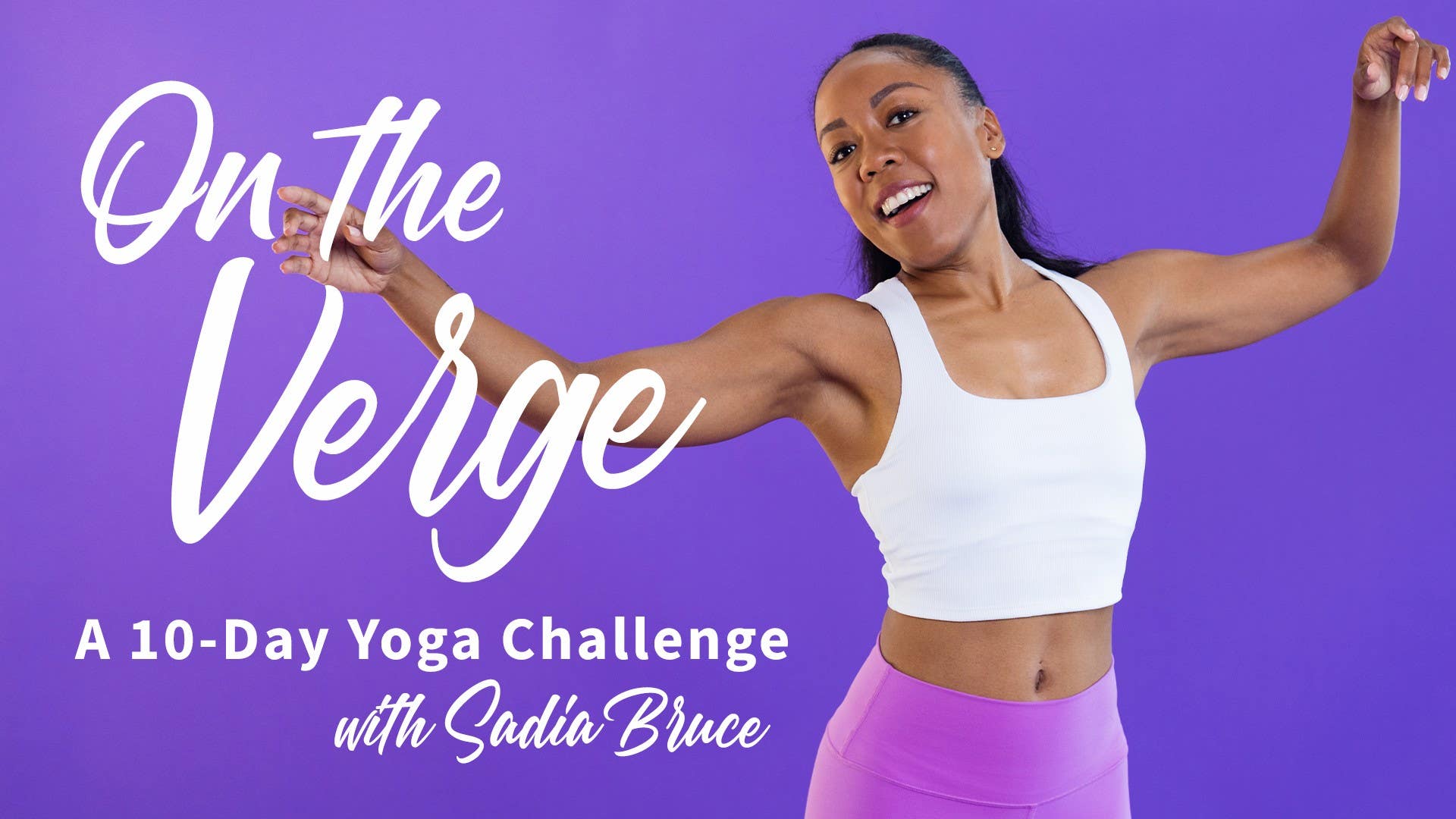 On the Verge 10-Day Yoga Challenge Artwork