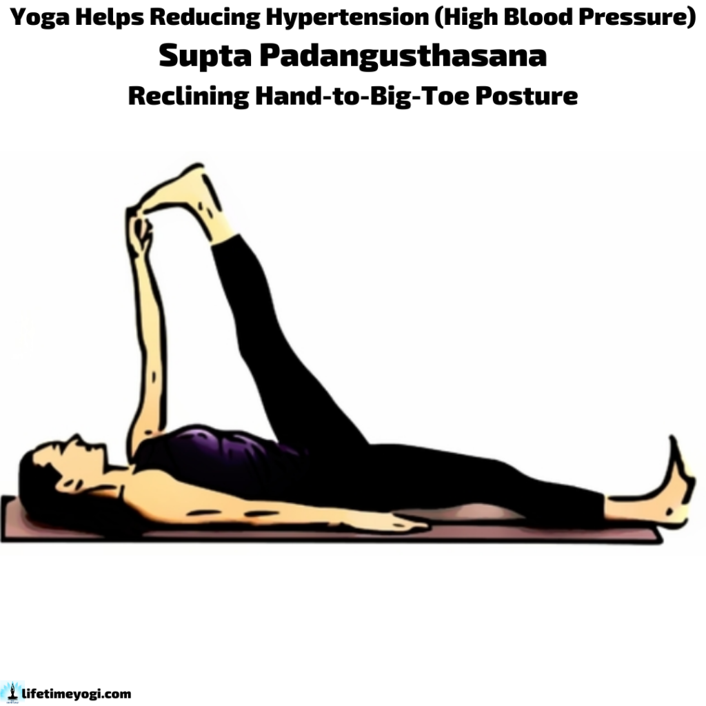 Supta Padangusthasana Yoga Helps Reducing Hypertension
