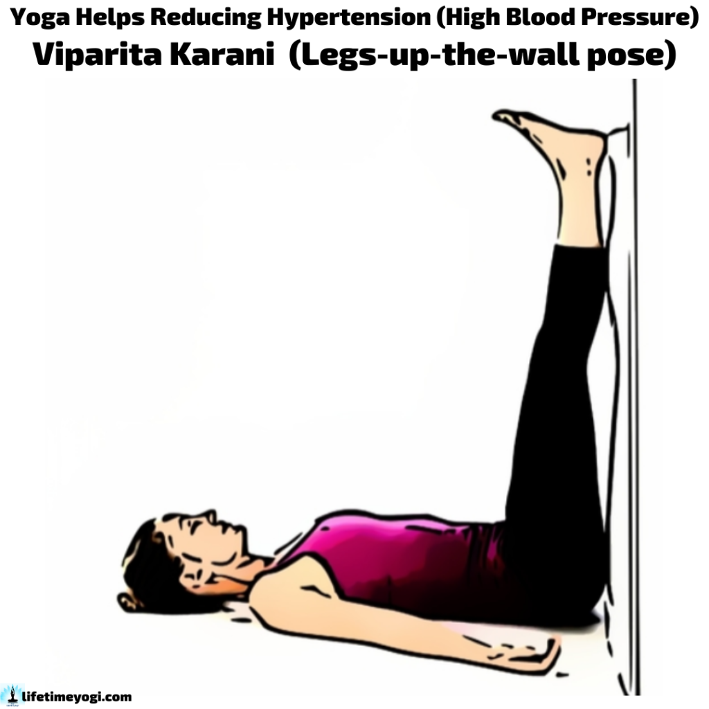 Viparita Karani Yoga Helps Reducing Hypertension